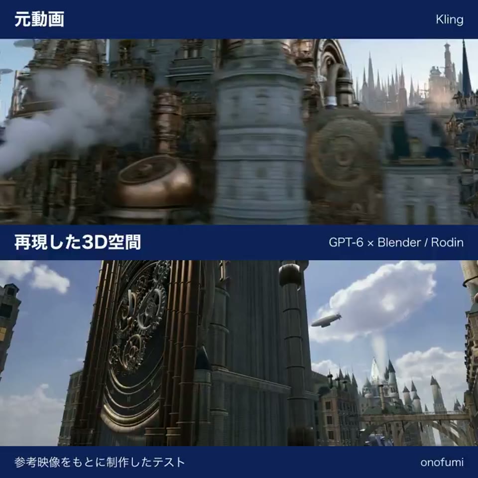 AI動画の街を「歩ける3D空間」にする|作例から学ぶ空間設計